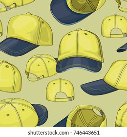 Baseball cap set pattern