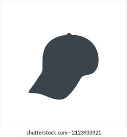 Baseball Cap Silhouette Stock Illustration 