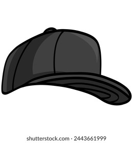 Baseball Cap Snapback Trucker Hat Illustration Vector