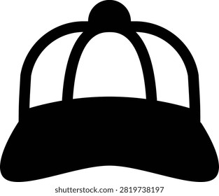 Baseball Cap Solid Icon, Sports Headwear Fashion Casual Apparel