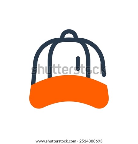 Baseball Cap Sport Vector Icon Illustration