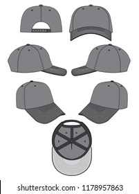 Baseball cap template