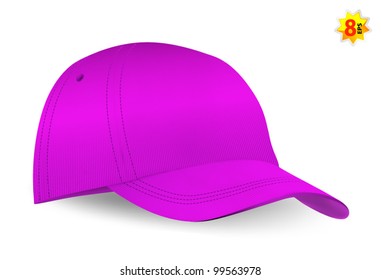 Baseball cap template. Mesh & gradients only.