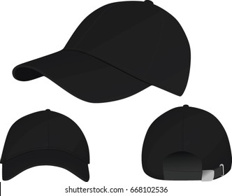 Baseball cap template vector 