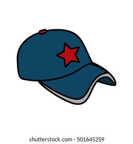baseball cap uniform isolated icon vector illustration design