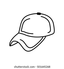 baseball cap uniform isolated icon vector illustration design