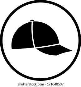 Baseball cap vector icon