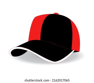 baseball cap vector illustration on white 