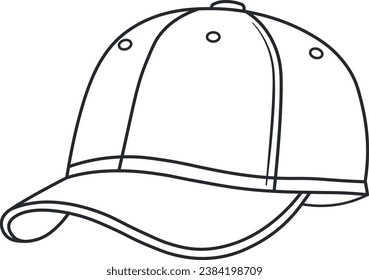 baseball cap vector illustration without background