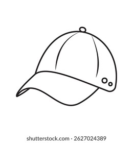 vetor de boné de beisebol no fundo branco 10 eps