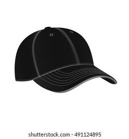 Baseball cap in vector on white background.A cap in a vector.Logo cap.