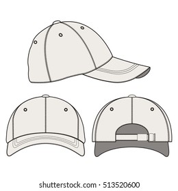 Baseball Cap Vector Template