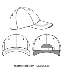 Baseball Cap Vector Template