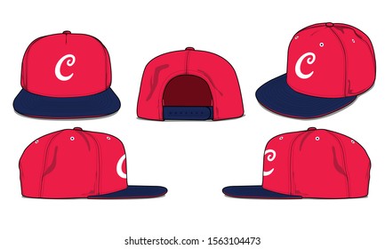 baseball cap vector template sports apparel