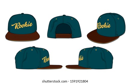 baseball cap vector template sports apparel