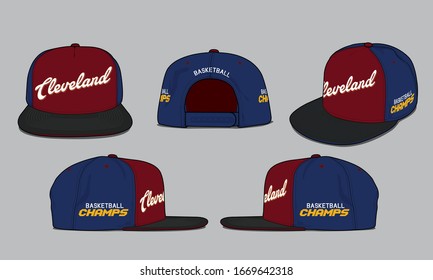 baseball cap vector template sports apparel basketball