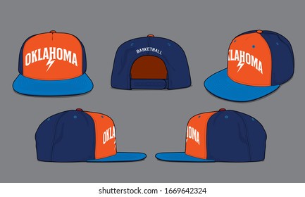 baseball cap vector template sports apparel basketball