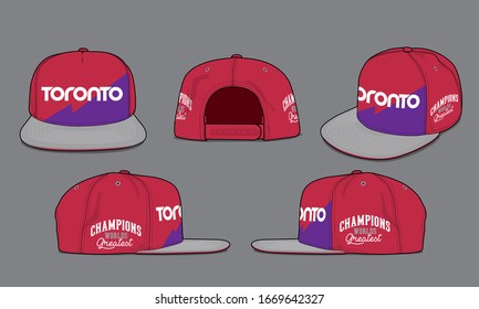 Baseball Cap Vector Template Sports Apparel Basketball