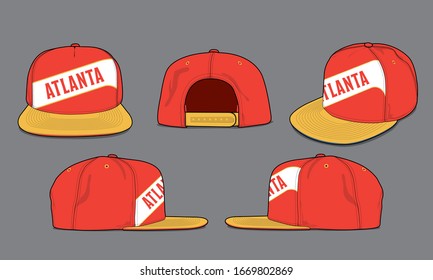 baseball cap vector template sports apparel basketball