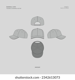 BASEBALL CAPS HAT WEAR VECTOR