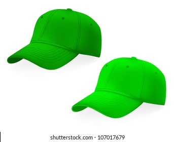 Baseball caps template. Mesh & gradients.