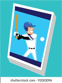 Baseball Card Cartoon