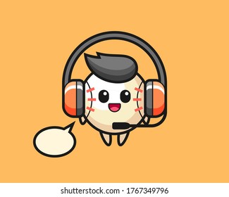 Baseball cartoon as a customer service