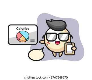 Baseball cartoon as a dietitian
