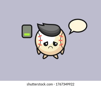 Baseball cartoon doing a tired gesture