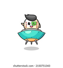 baseball cartoon as future warrior mascot , cute design
