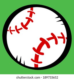 Baseball cartoon vector illustration