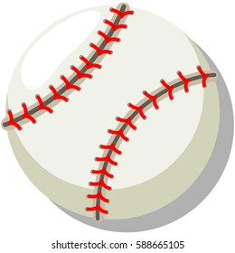 Baseball. Cartoon vector illustration on a white background.