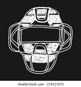 Baseball Catcher Doodle Stock Vector (Royalty Free) 274117673 ...