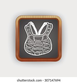 baseball catcher doodle