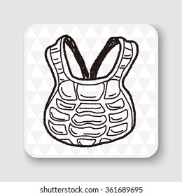 baseball catcher doodle