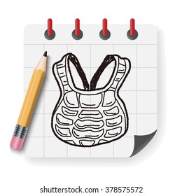 baseball catcher doodle