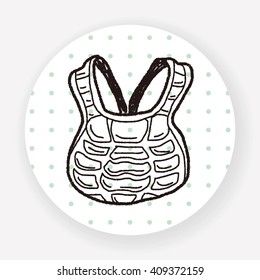 baseball catcher doodle