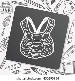 baseball catcher doodle