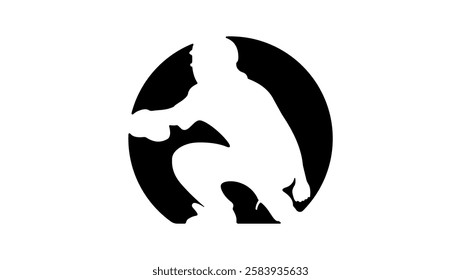 Baseball Catcher symbol , black isolated silhouette