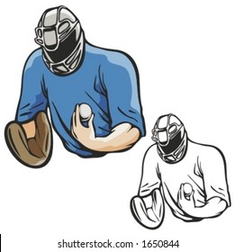 Baseball catcher. Vector illustration