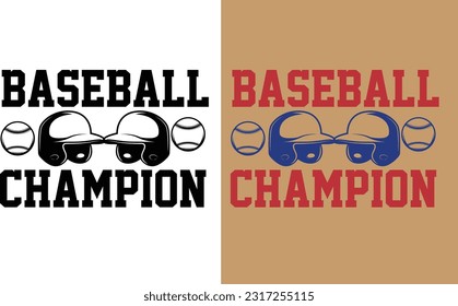 Baseball Champion
"Be a true champion on and off the field with this Baseball Champion T-Shirt! Celebrate your love for the game with a winning design. ⚾️🏆 #BaseballChampion"