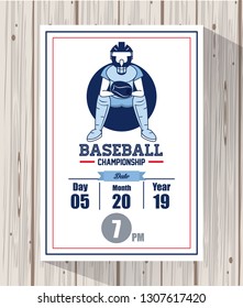 Baseball championship card