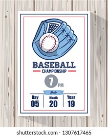Baseball championship card