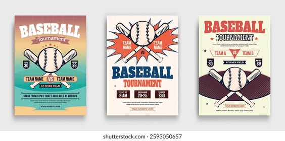 Baseball Championship League flyer template