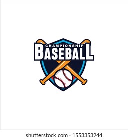 Baseball championship logo design inspiration. Template logo .