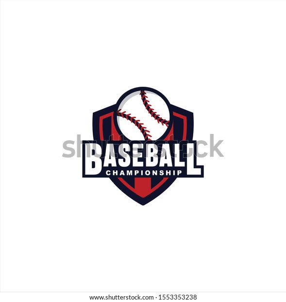 Baseball Championship Logo Design Inspiration Template Stock Vector ...