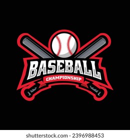 Baseball Championship Ready Made Logo Vector Isolated