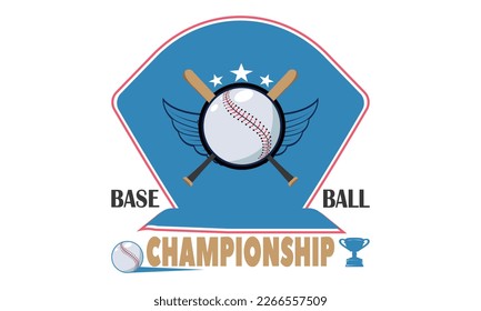 Baseball Championship, Retro Wavy SVG t-shirt Design. Baseball Motivational Typography t-shirt Creative Kids, and Baseball Theme Vector Illustration Design.