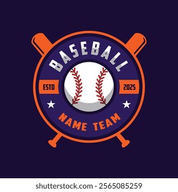 Baseball championship vector logo template