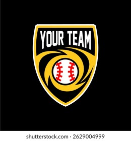 Logotipo de Vector de campeonato de béisbol Plantilla